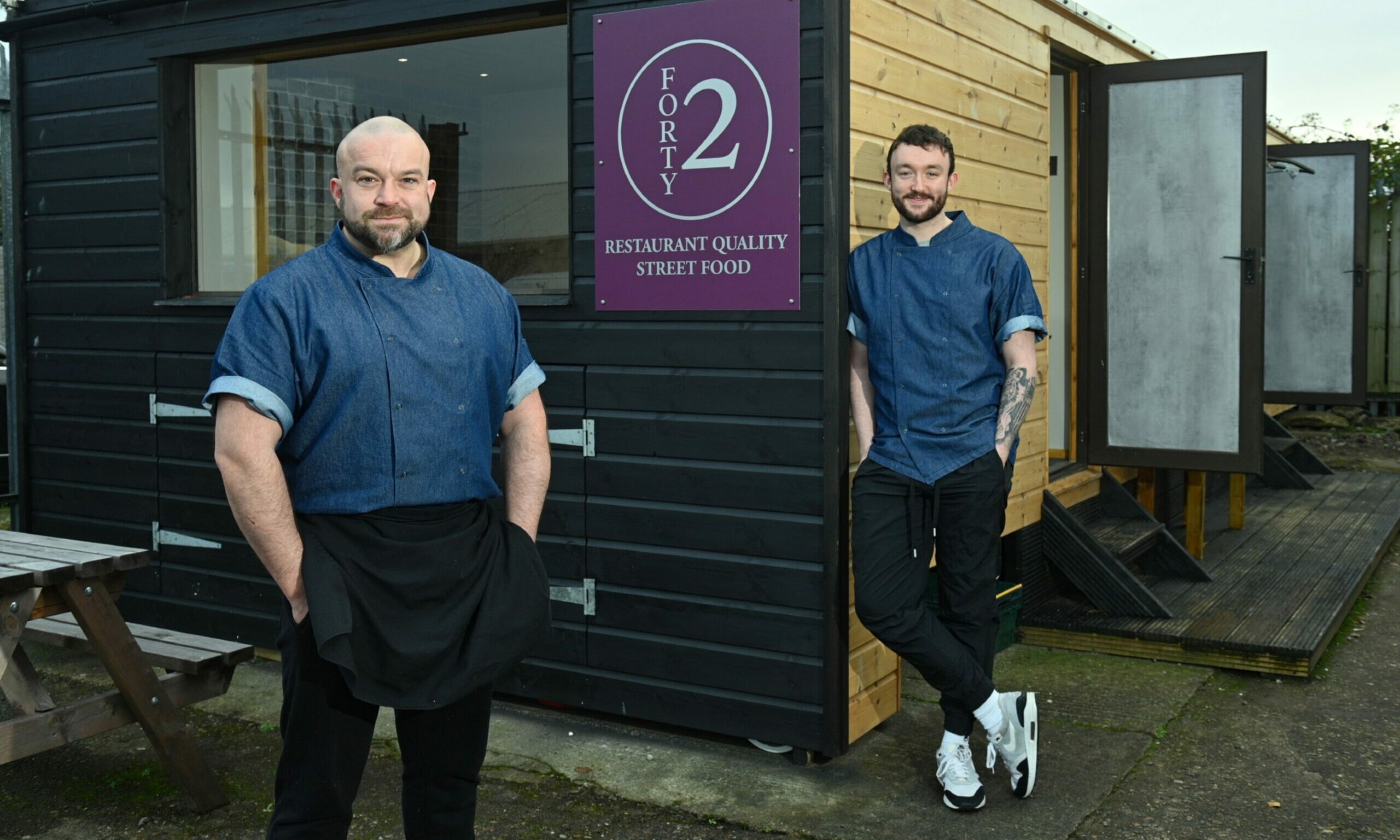 Father and son transform static caravan into street food shack in Inverness