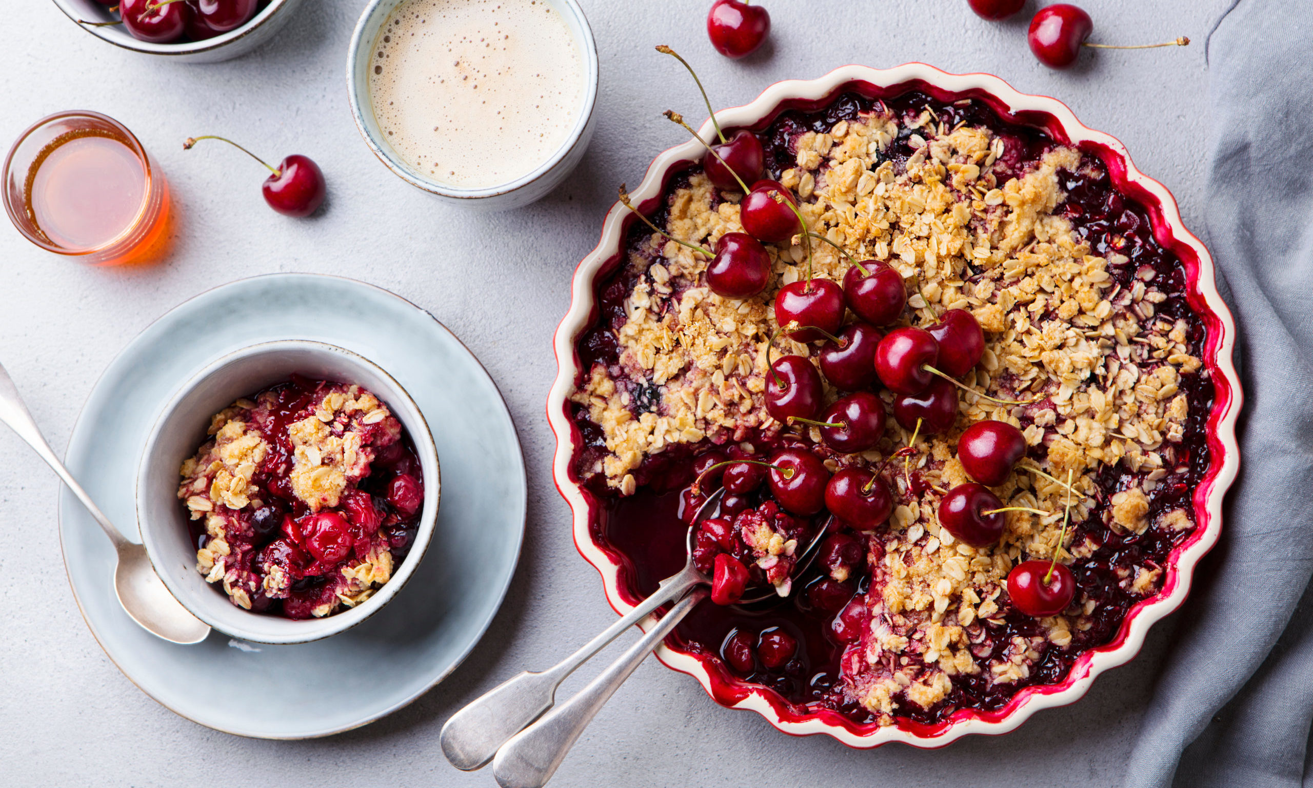 Sweet Treats: This cherry bakewell oven-baked pudding is perfect to ...