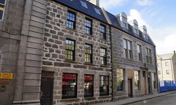 Former Fraserburgh bookshop in the market place after being converted into a hotel for £1.3m