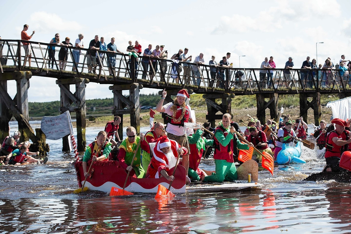 Raft race to go ahead in Moray town despite bridge being sealed off