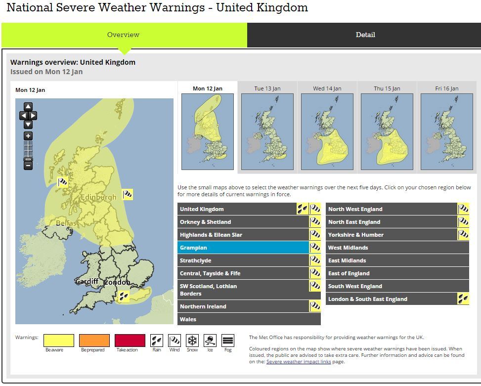 weather affecting travel