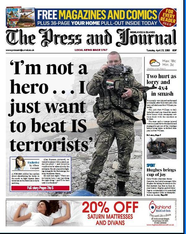 Press and Journal shortlisted for prestigious awards