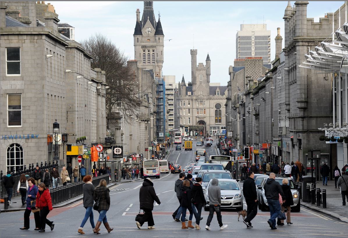 Aberdeen City Centre Brought To Standstill After Man.