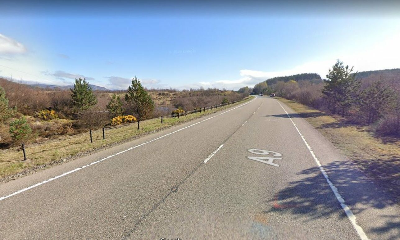 Man killed in A9 crash involving two cars and van towing a tractor