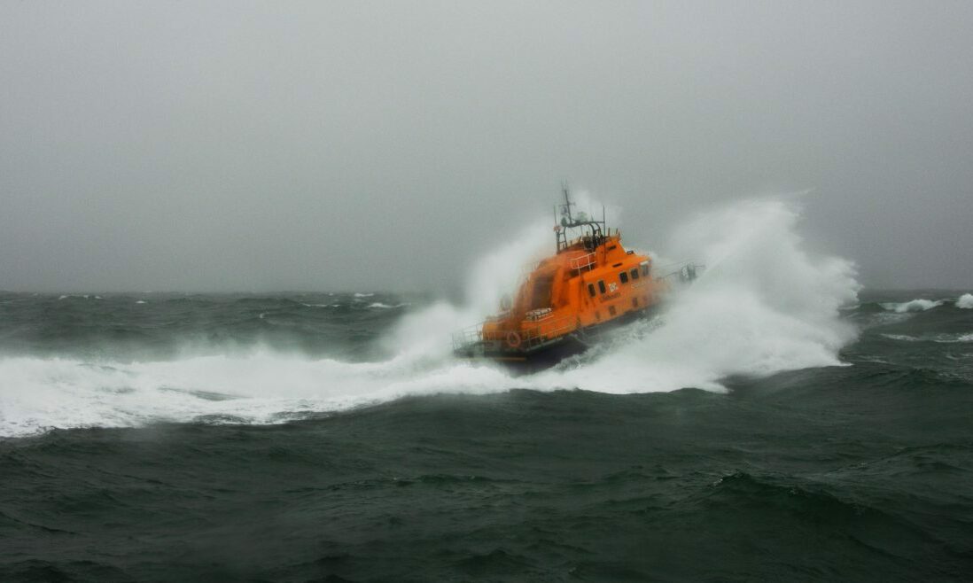 Buckie lifeboat comes to help a seasick family drift off the Moray coast