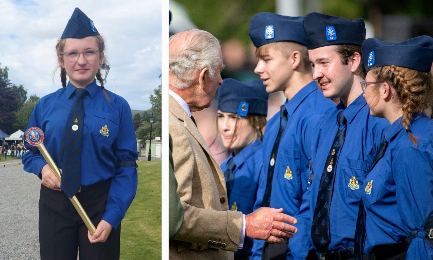 New Aberdour teen who became first girl to join north-east Boys' Brigade on encounter with King Charles